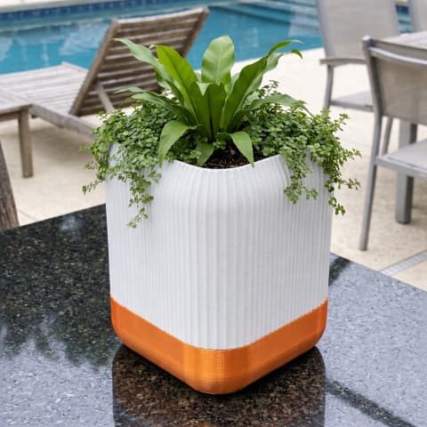 Vaso Autoirrigável para Plantas 11x9,5 cm - Floreira Moderna para Jardim