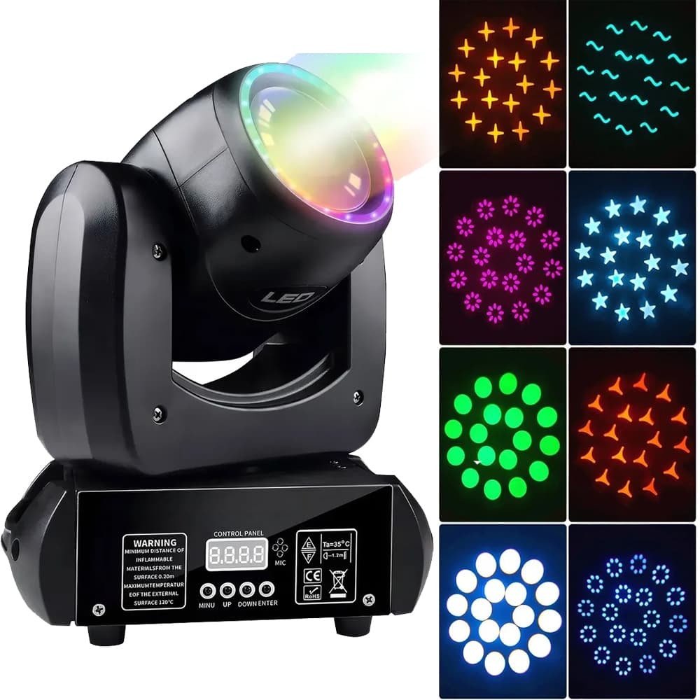 Moving Head Beam 200w Arco Iris Borda Led Prisma Dmx
