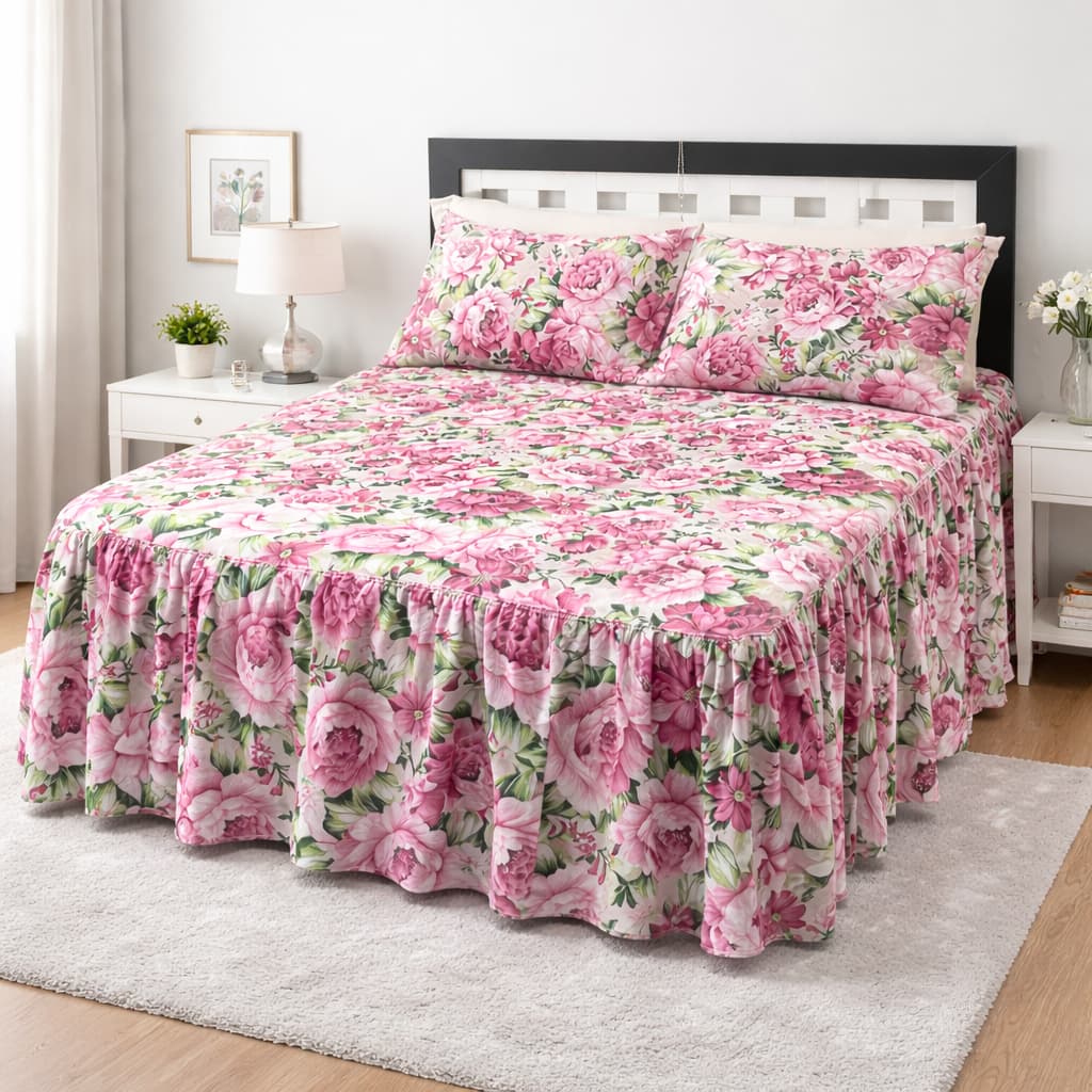 Colcha Casal Padrão Matelada Com Linha 2,45x2,50m Cama Box Várias Estampas