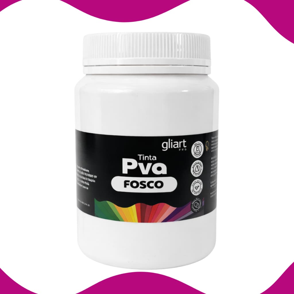 Tinta Pva Fosca 500ml Gliart Para Artesanato Mdf Pintura