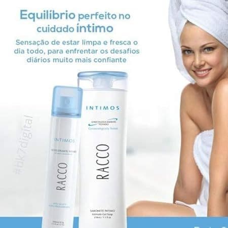 Kit Íntimos Feminino Racco - Sabonete + Jato Seco Spray