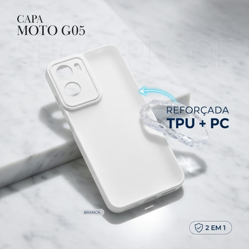 CAPINHA CASE REFORÇADA 2 EM 1 MOTOROLA G05