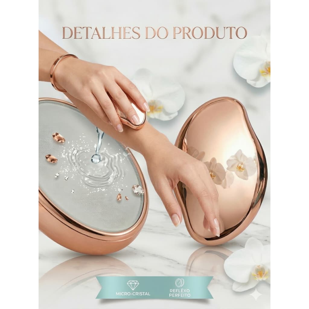 Depilador de Cristal Indolor Original Crystal Esfoliante Removedor de Pelos Mágico Reutilizável