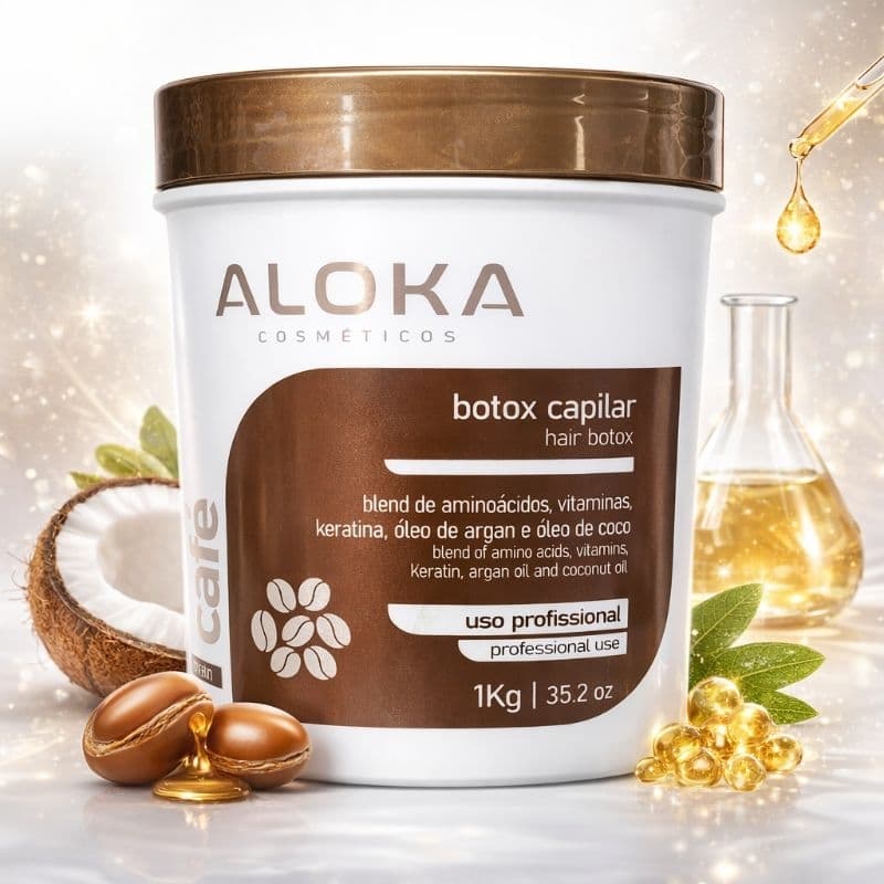 Btox Café Aloka, Redutor de Volume e Alinhamento 1KG.uso Profissional