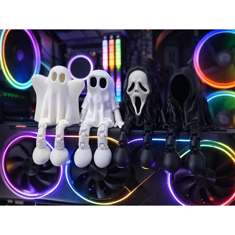 Ghost Face / Fantasminha / Fantasma Articulado – Decoração Geek Gamer Ghost Face