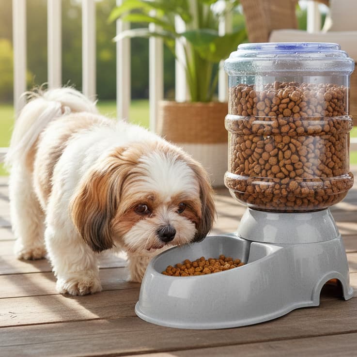 Comedouro Automático para Ração de Cães e Gatos 3,8L anti engasgo