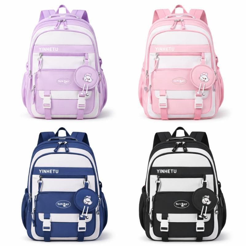 Mochila Grande impermeável com desenhos , adequada para crianças e adultos, com espaço para notebook