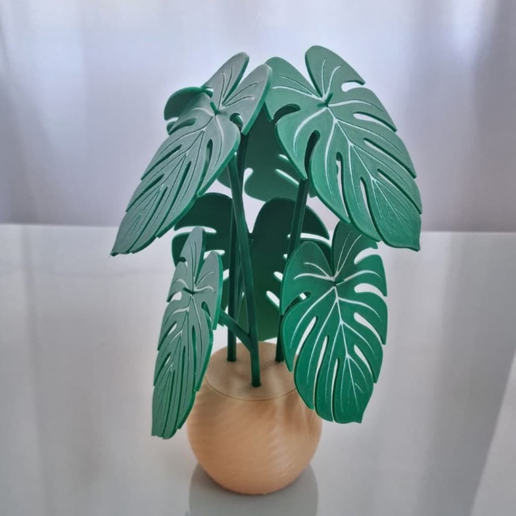 Vaso decorativo com planta - Peça Decorativa Moderna