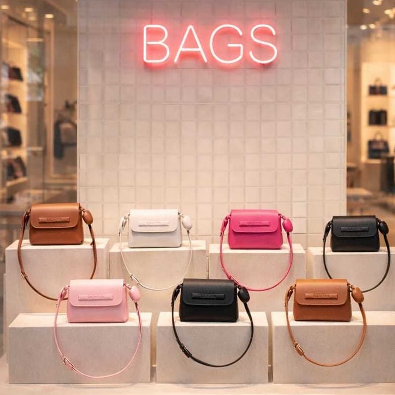 LUXO Bolsa Feminina Suellen Casual com Chaveiro de Coração| Bolsa Pequena | Alça Transversal | PROMOÇÃO | ENVIO IMEDIATO