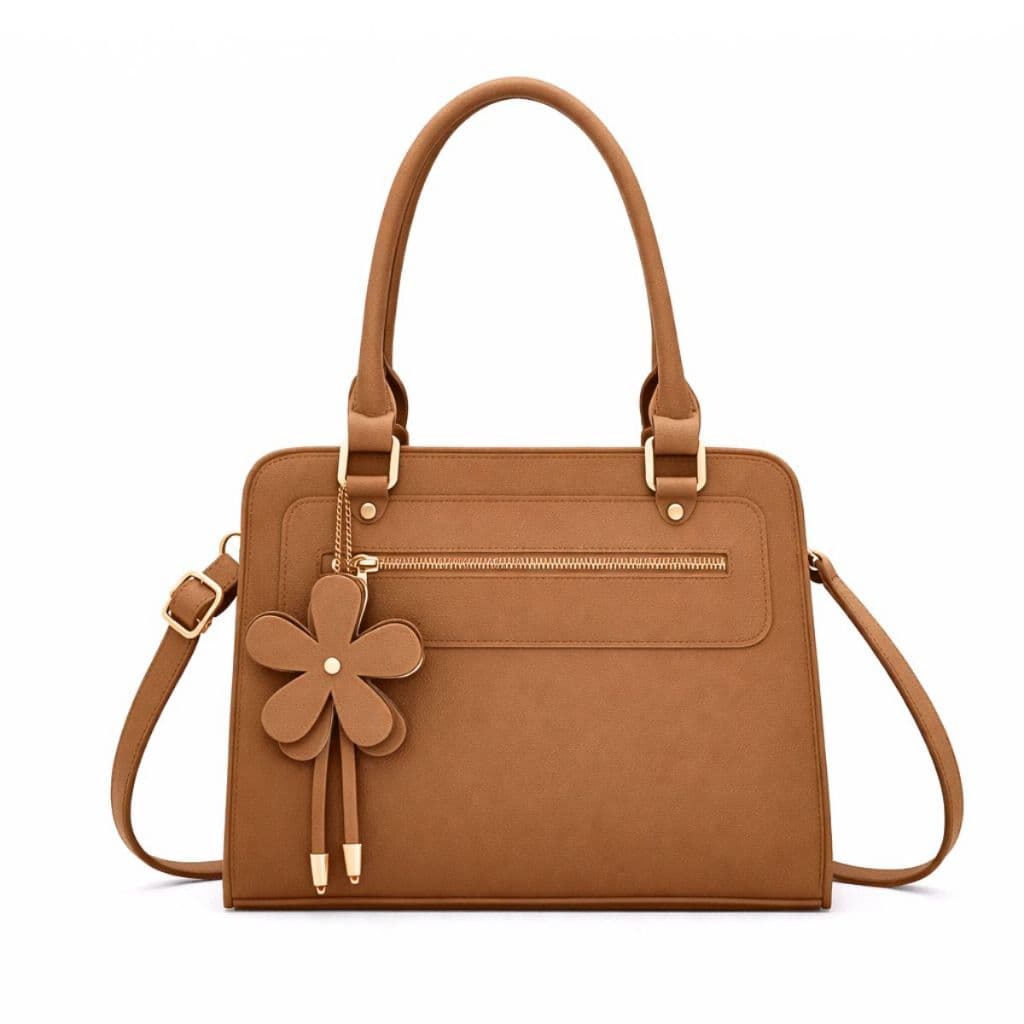 Bolsa Feminina Fashion Ombro Transversal com Pingente Flor H2509-4