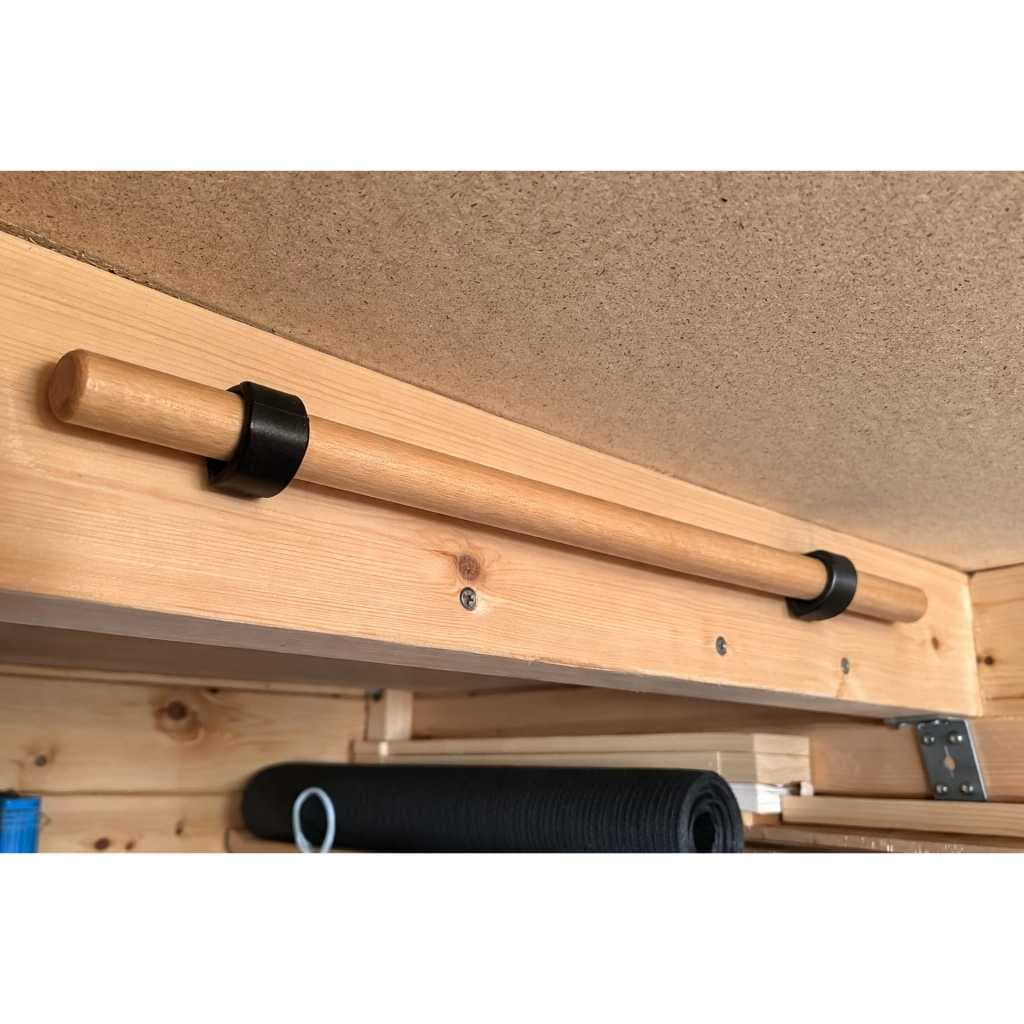 🧘 Kit 10 Suportes de Parede para Bastão de Pilates Com parafusos e buchas| Organizador para Studio