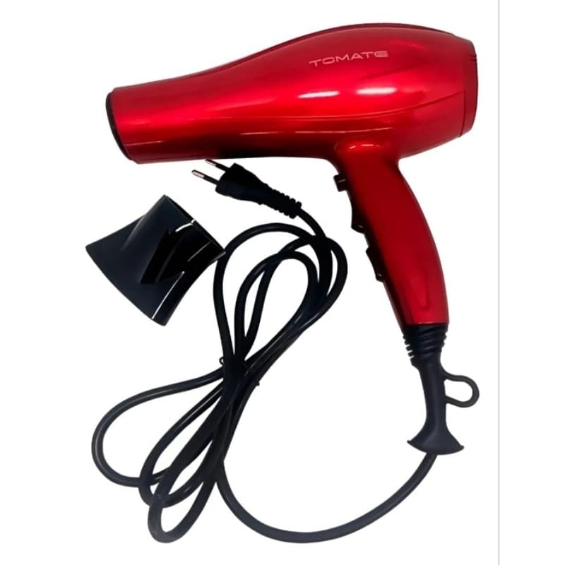 Secador de Cabelo Profissional Tomate 1900W 220V Potente para Salão e Uso Doméstico