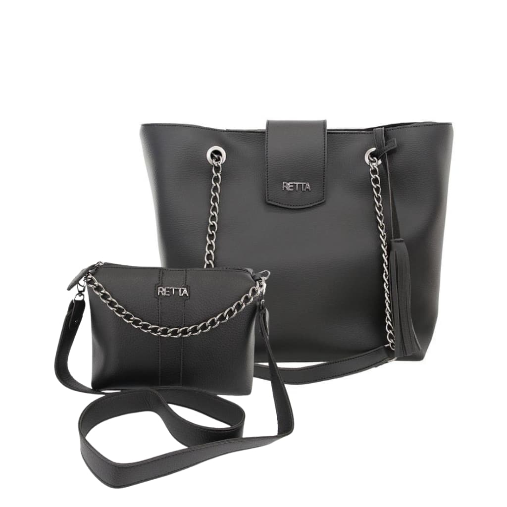 Kit Bolsa Feminina Sacola Grande + Bolsa Transversal Elegante Retta Oficial Moda Feminina Premium