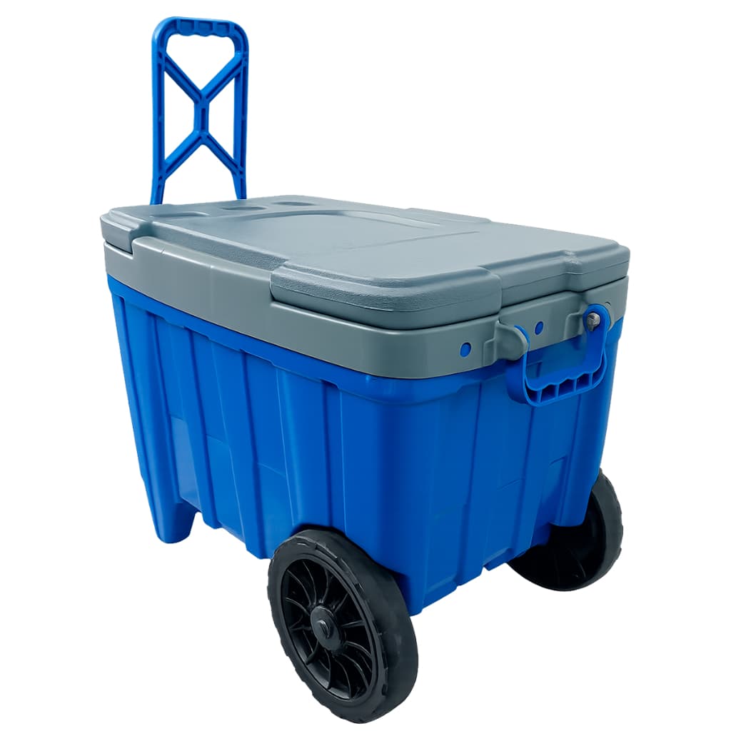 Caixa Térmica Grande 54L | Cooler com Rodas Reforçadas | 74 Latas | Praia, Piscina, Camping, Sítio