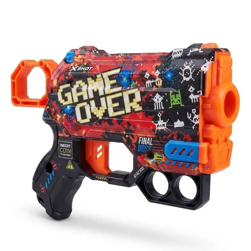Lançador de dardos X-Shot Red Pistola De Briquedo Criança Game Over Candide Ranger X8