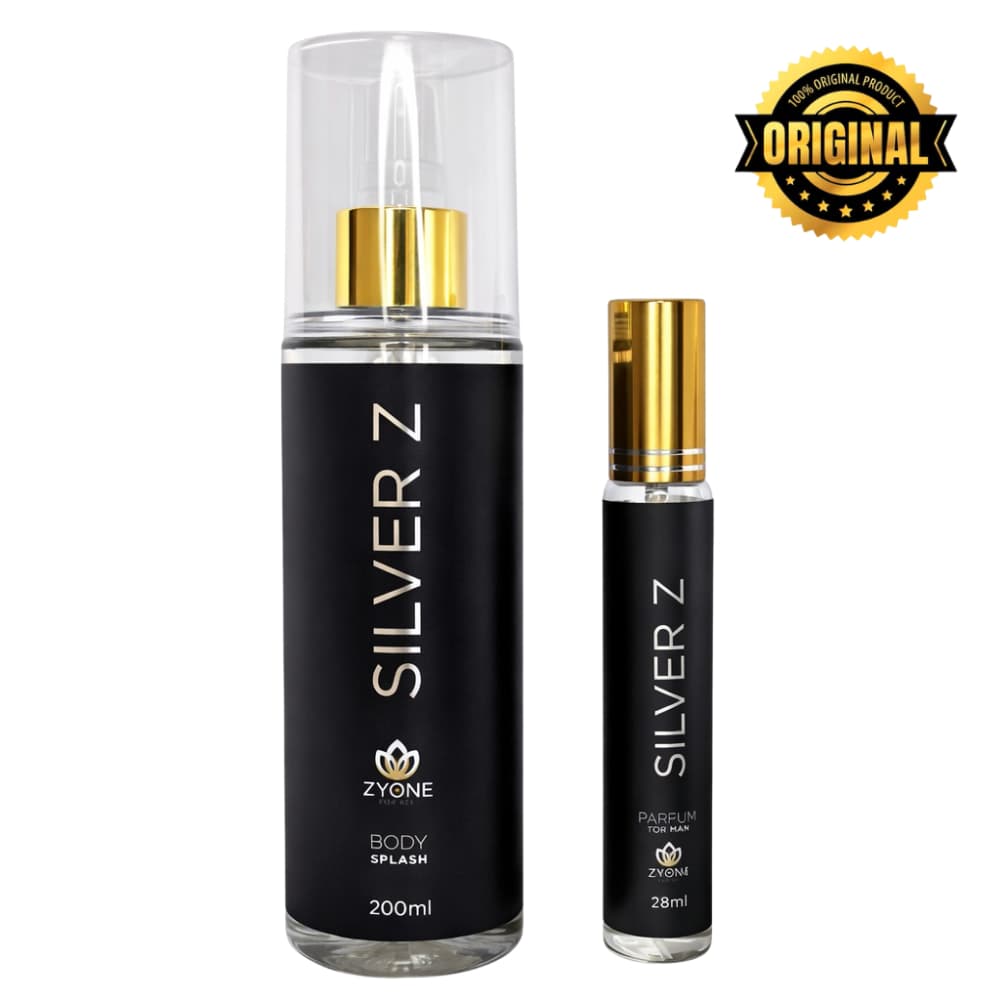 Kit Silver Z Zyone Perfume Masculino 28ml e Body Splash 200ml