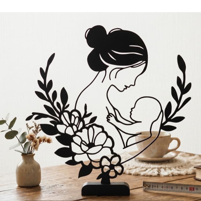 Escultura Mãe, Dia das Mães, Decoração Mãe e Filho