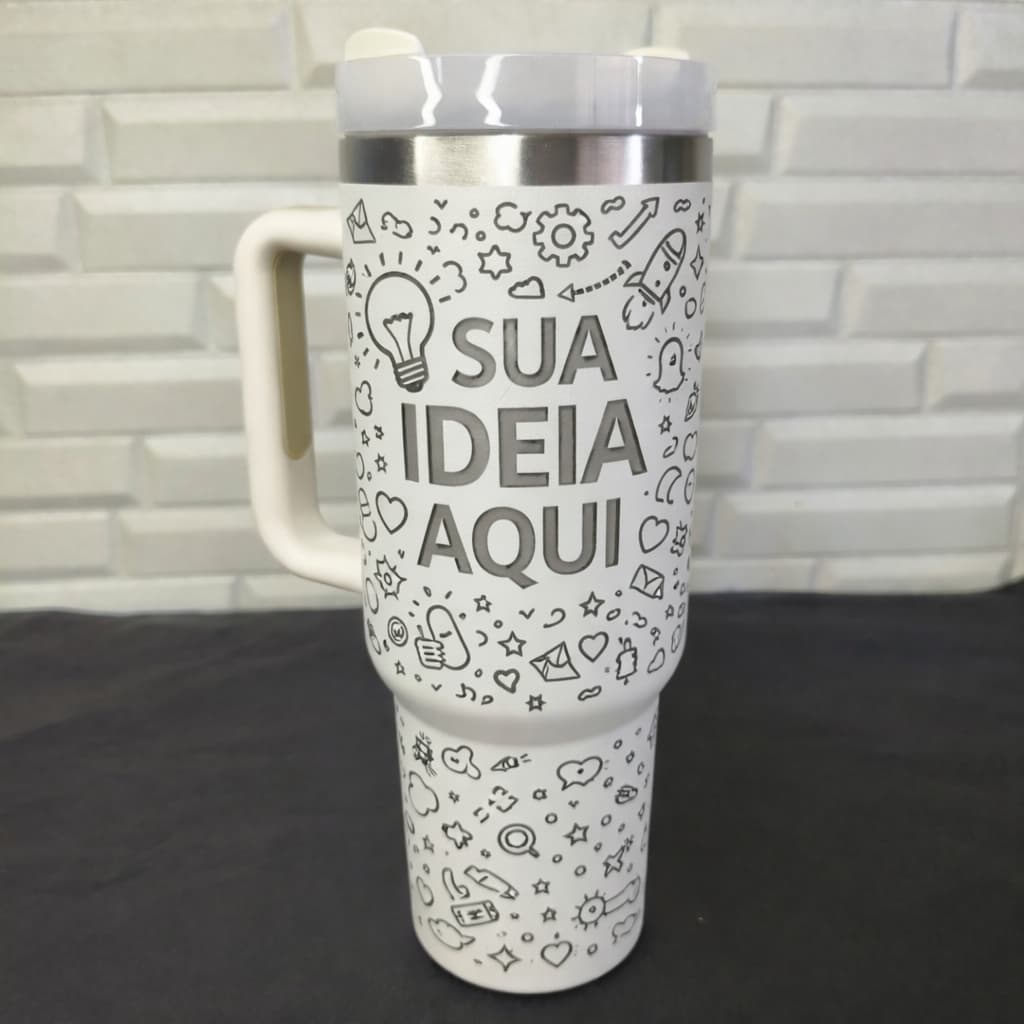 Copo Térmico 1200ml Personalizado Sua Ideia Sua Logo Gravação Laser 360 Graus