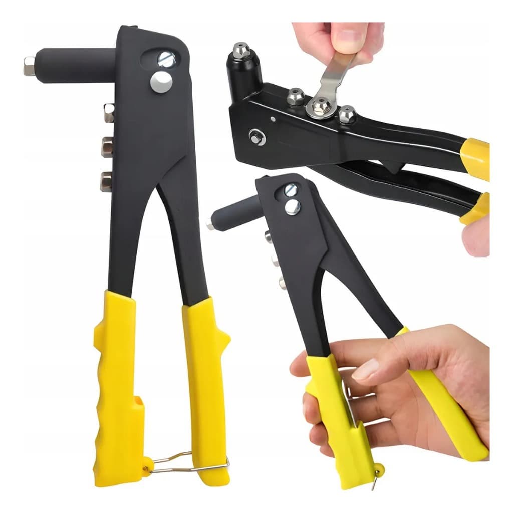 Rebitadeira Alicate Rebitador Manual Profissional 4 Bicos