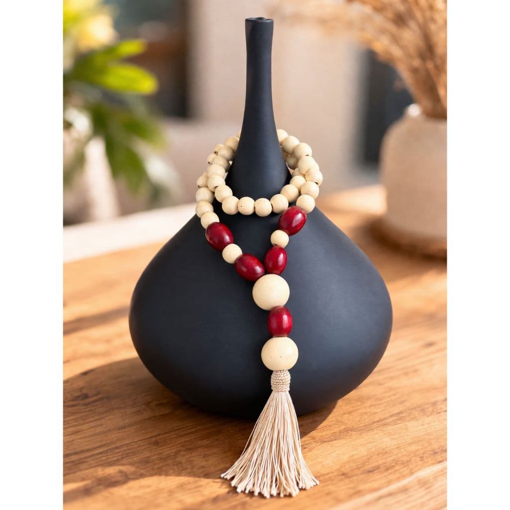 Colar de Mesa ou Vaso Decorativo de madeira Priscila