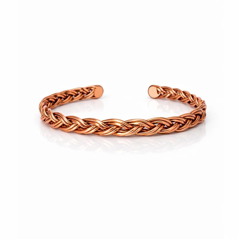 Pulseira Bracelete Cobre Puro 6 Fios Nó de Videira Ajustável