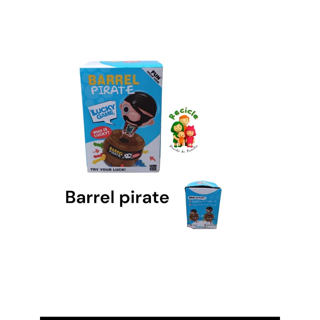 Barrel Pirate Recicle Mamãe e bebê