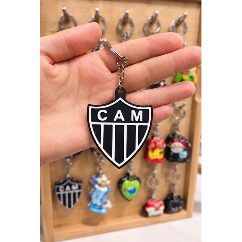Kit Chaveiro  Galo | Chaveiro Time Futebol Emblema CAM | Lembrancinha Torcedor Presente