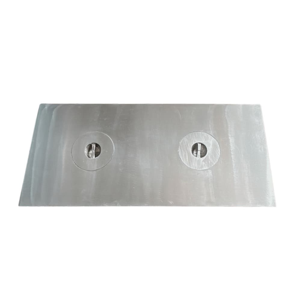 Chapa Para Fogão A Lenha 2 Bocas Alumínio Fundido 35x75