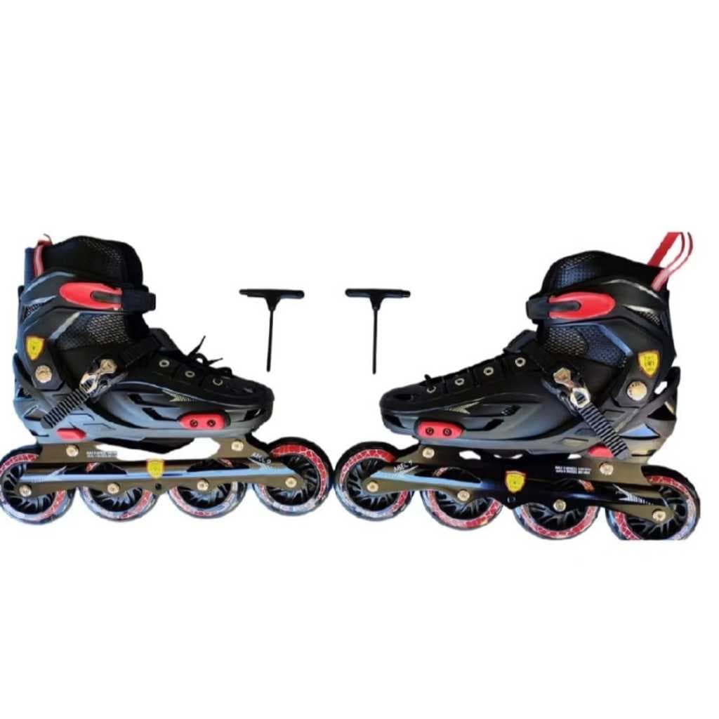 Roller Inline Patins Juvenil Adulto Patinaçao 4 Rodas Ajuste De Tamanho Abec 9 Street