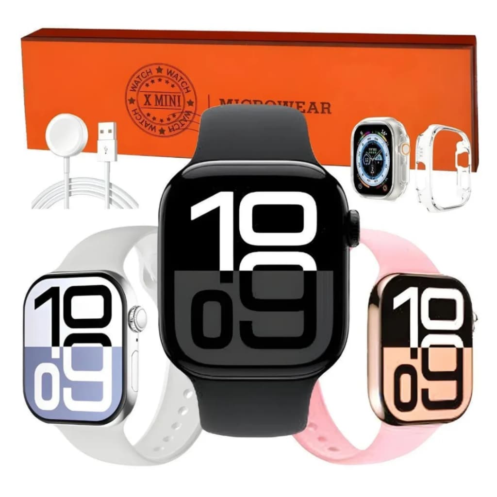 Smartwhatch W10 Pro Microwear  Mini 42mm com GPS Integrado Tela Amoled Chat Gpt