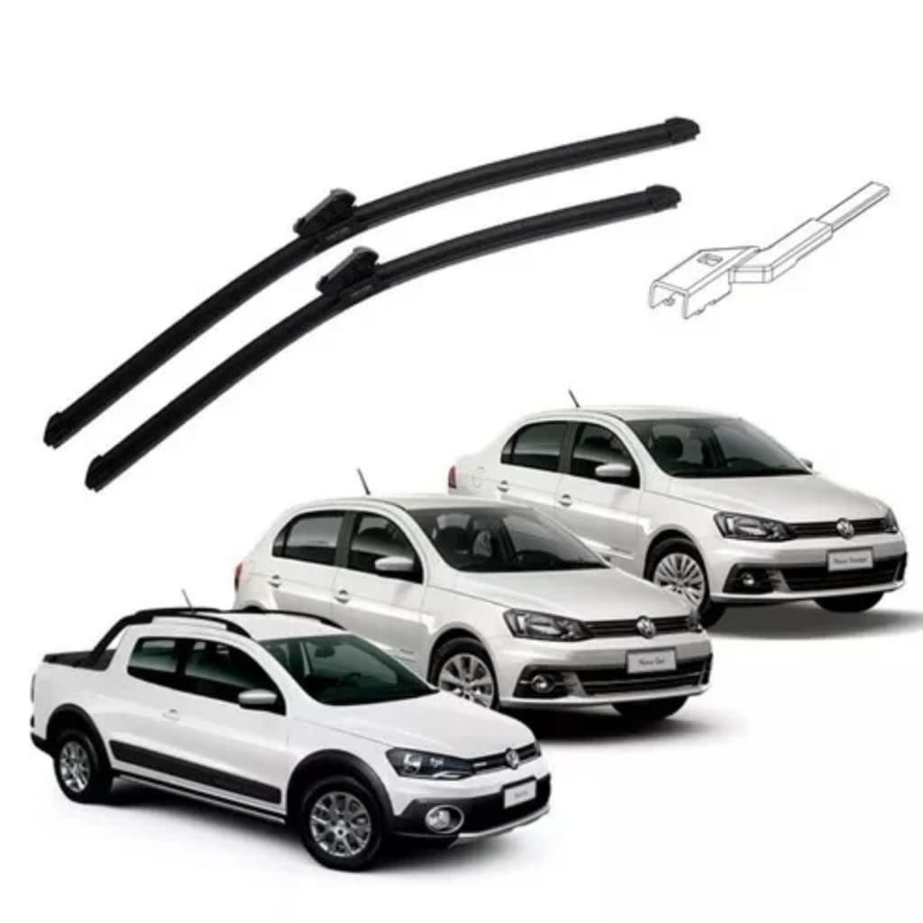 Par Palhetas Limpador Para-brisa Gol/voyage/saveiro G5/g6/g7