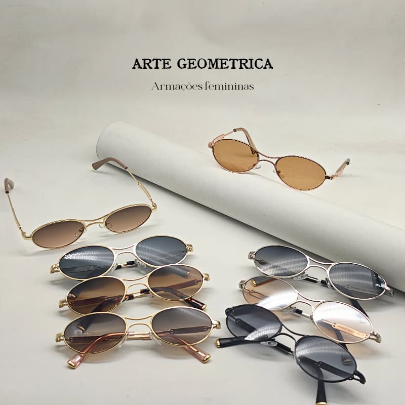 【Arte】Armação de óculos oval de metal feminina | Moda retrô, estilo blogueira