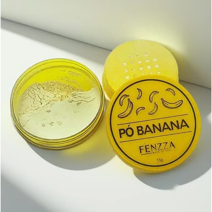 Kit 3  Pó Banana Fixador Translucido Finalizador cosmeticos Fenzza ENVIO IMEDIATO!!