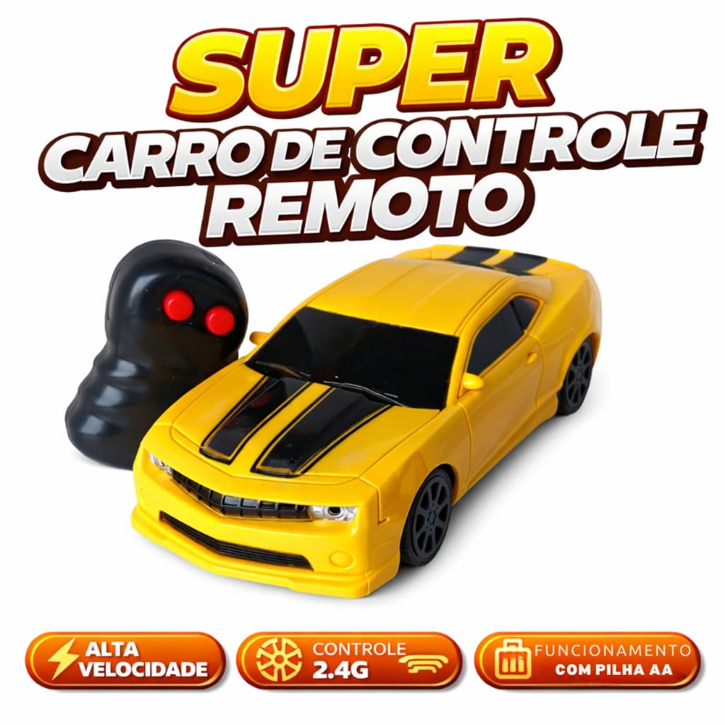 OFERTA Carrinho de Controle Remoto 2 Funções A Pilha Carro de Controle Remoto Infantil
