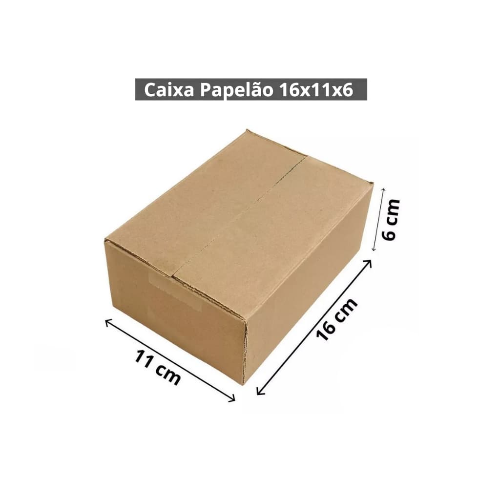 Caixa Papelão 16x11x6 Correio Sedex Pac Pacote Com 50 Unidades