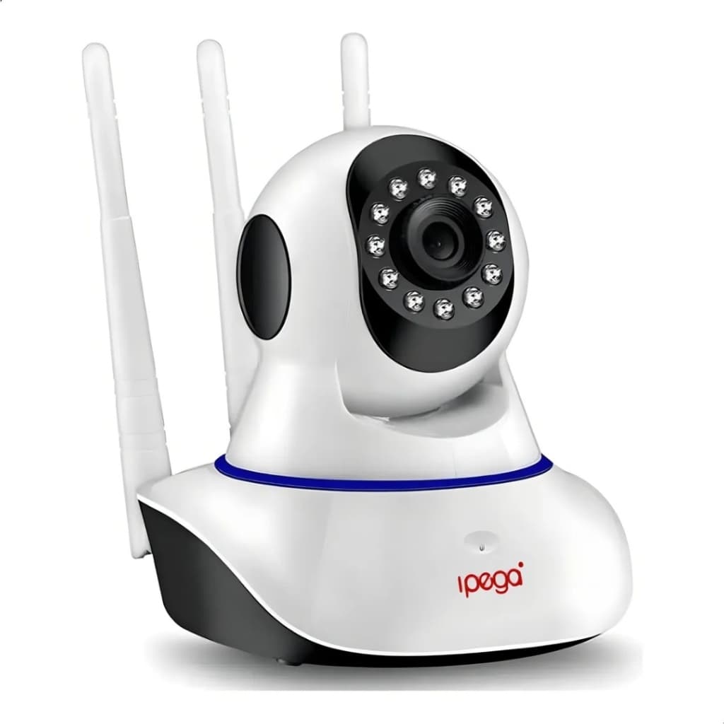 Câmera Ip Wifi Ípega Kp-ca127 Segurança Visão Noturna 360 Full HD 3 Antenas