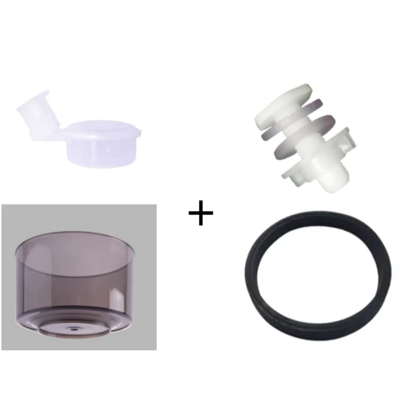Kit Upgrade Reservatório 4L Para 8L Boia + Anel Separador + Reservatório Fumê + Adaptador Boia