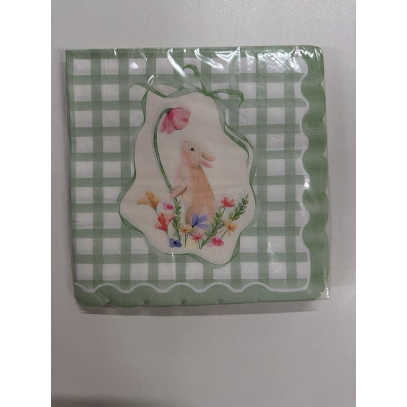 kit de Guardanapoa de papel verde de Páscoa