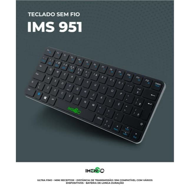 Teclado IMENSO IMS-951 Bluetooth S/FIO