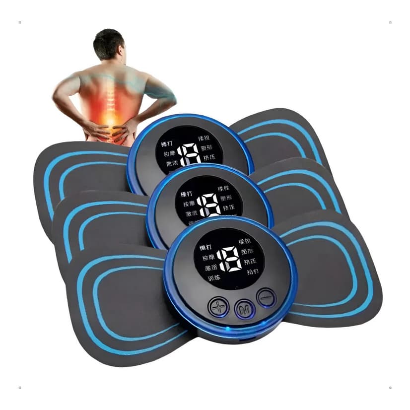 Kit 3 Massageador Kit Elétrico EMS Portátil Recarregável