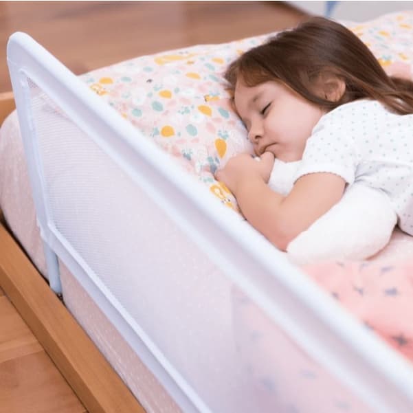 Grade De Cama Com Tela de Proteção Segurança P/ Crianças e Idosos Cama Normal Ou Box