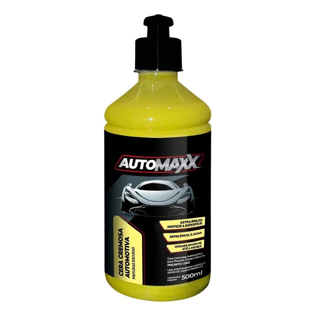 Cera Automotiva Cremosa Pinturas Escuras - Atuomaxx