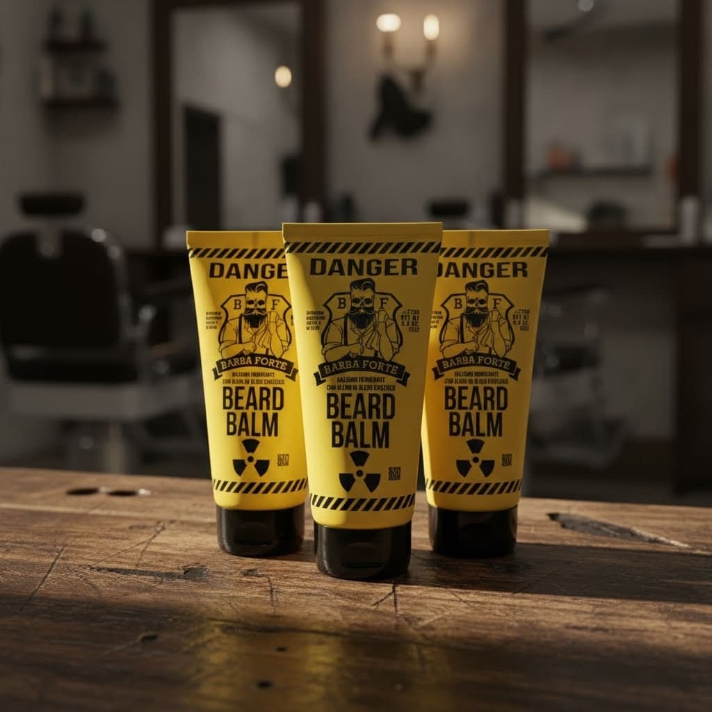 Kit 3 Balm Barba Forte Danger 170g Barba Macia Hidratada Sem Frizz Top