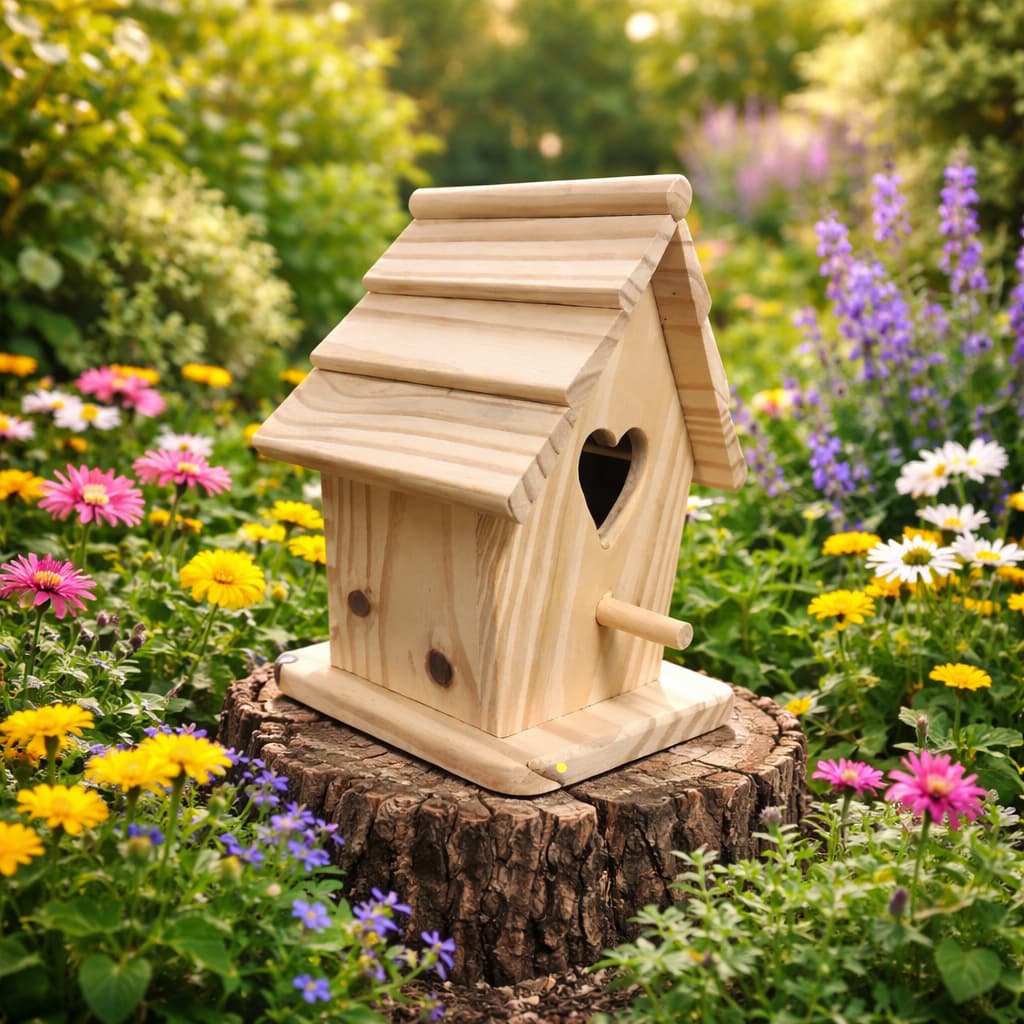 casinha de Passarinho para Jardim Madeira Pinus Decoração