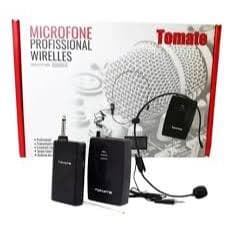 Microfone de rosto.Produtos diversos Microfone Tomate MT-2205 Dinâmico caixa cor preto