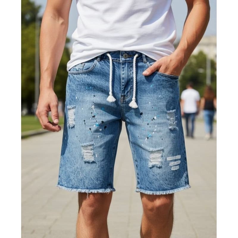 BERMUDA JEANS MASCULINA ESTILO JOGADOR PREMIUM ORIGINAL TRADICINAL CURTA LUXO E EXCLUISIVIDADE