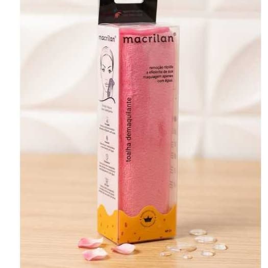 Toalha Demaquilante Macrilan – mágica- Remove Maquiagem Apenas com Água, Rápida e Reutilizável!