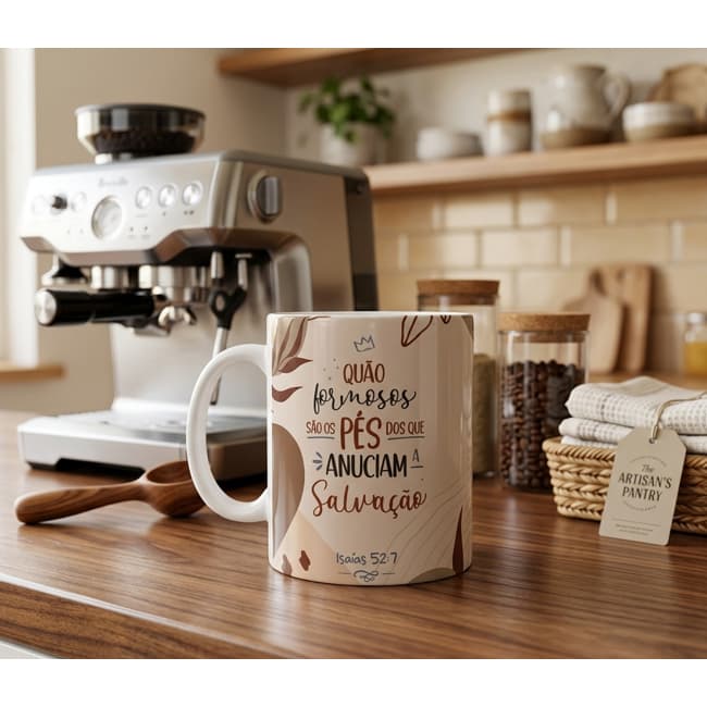 Caneca Cristã com Nome Personalizado - Envio Imediato - Presente Gospel