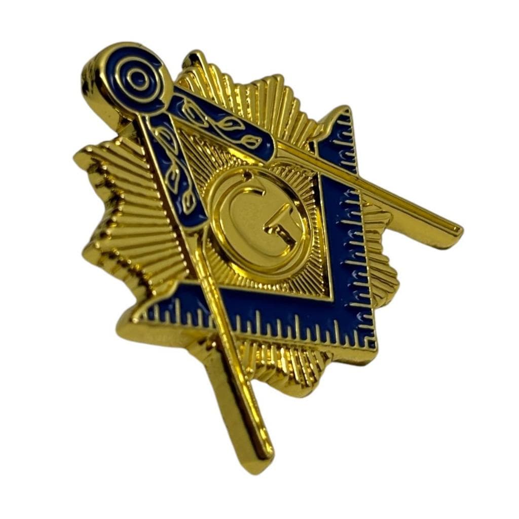 Pin Broche Botton Maçom Maçonaria Esquadro Compasso