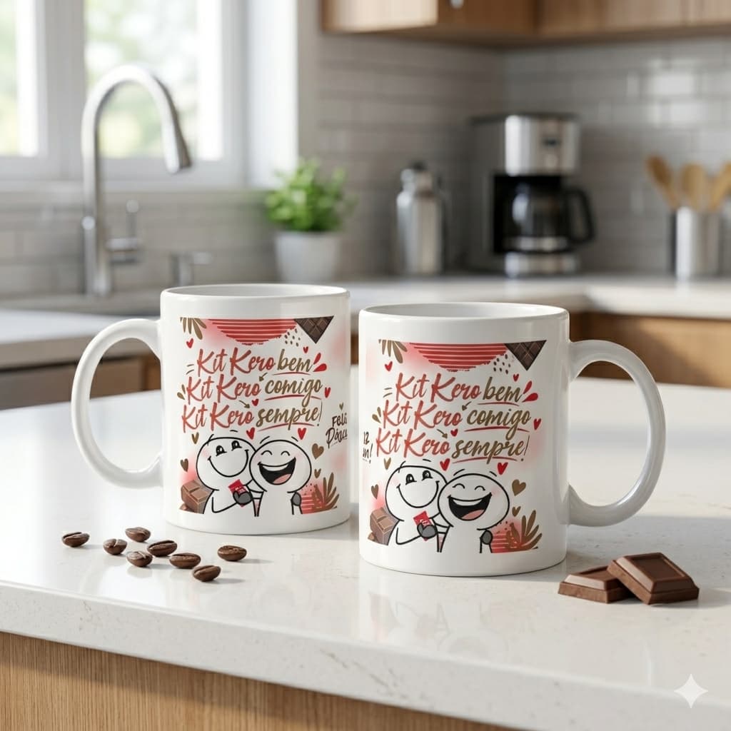 Caneca kitkero feliz pascoa